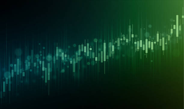 Green arrows moving up to indicate stock market growth